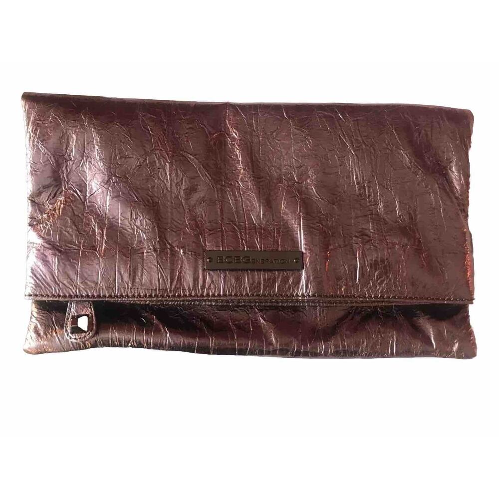 bcbg bcbgeneration clutch metallic purple foldable magnetic fashion Y2k Prom